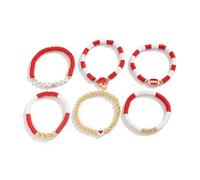 NUEAYMS Letter Football Charm for Women and Men Adjustable Beaded Bangles Stackable Jewelry for Sports Enthusiasts Sports Jewelry