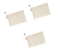 [NUEAYMS] Multipurpose Cotton Drawstring Mesh Bag Grocery Shopping Travel Laundry Organizer Fruit Vegetable Washable Cotton Mesh Laundry Bag, multicolor, 小さい