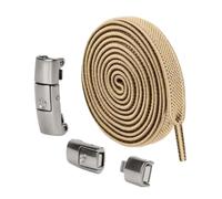 NUEAYMS No Tie Shoe Laces Metal Press Hook Locks, Elastic Flat Shoelaces Set for Sneakers, Casual Shoes, Kids, Adults Shoes Travel Shoelaces