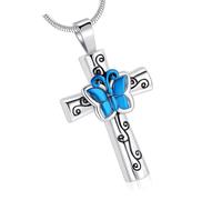 NUEAYMS Pet City Necklace for Ashes, フリーサイズ