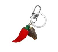 [NUEAYMS] Realistic Snail Shell Keychain Resin Food Inspired Design Durable Lightweight Accessory for Keychain Bag Portable Gourmet Keyring Decoration, フリーサイズ