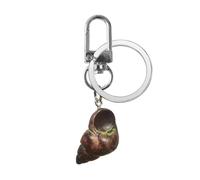 [NUEAYMS] Realistic Snail Shell Keychain Resin Food Inspired Design Durable Lightweight Accessory for Keychain Bag Portable Gourmet Keyring Decoration, フリーサイズ