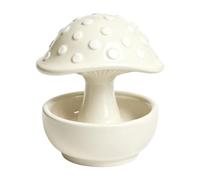 NUEAYMS Resin Bird Feeding Bowl Decorative Mushroom Feeder for Patio, F | Freestanding Bowl for Daily Bird Care
