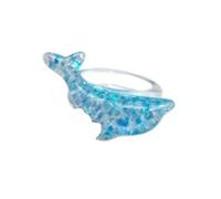 [NUEAYMS] Sparkling ring inspired by the ocean. Features shape and comfort fit. Accessory design for women and men. Bling Ring