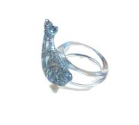 [NUEAYMS] Sparkling ring inspired by the ocean. Features shape and comfort fit. Accessory design for women and men. Bling Ring