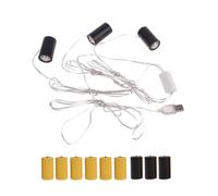 NUEAYMS Universal LR14 C Battery USB Powered Cable Replace 4.5V 3V LR14 C Size Battery for Lamp Toy and More Battery Power Supply Adapter