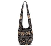 NUEAYMS Women's Hippie Shoulder Bag Fringe Large Wallet Ethnic Tote Handbag Travel Bag Small Shoulder Bag for Women Trendy, Khaki