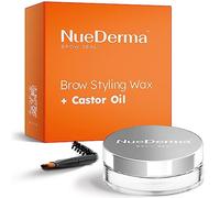 NueDerma Eyebrow Stamp with Castor Oil, Transparent Gel for Eyebrows, Eyebrow Wax, Waterproof Eyebrow Makeup, Eyebrow Wax for Eyebrows, Feathers and Liquids, 30ml