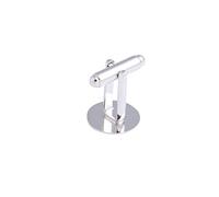 NUEEUDD 10 Pieces Silver Tone Cufflinks Cuff Link Backs Blanks Jewelry 0.71x0.55"