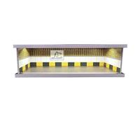 NUEIOVRW 1/43 Diorama Garage Model, LED Lighting Parking Lot Scene, Diecast Model Car Display Case, 5 Parking Space, Model Cars Storage, Building Model Garage With Acrylic Dust Door(MJ-10)