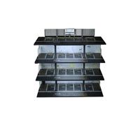 NUEIOVRW 1:64 Diorama Garage Model, LED Lighting Four-Story Car Park Scene Display Case, for 1:64 Diecast Model Cars Display, Model Cars Showcase, Building Model (B)