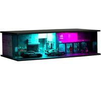 NUEIOVRW 1:64 Diorama Underground Garage Model, LED Lighting Parking Scene Display Case, Workshop Model for 1:64 Diecast Model Cars Display, Model Cars Showcase, Building Model (Punk 03)