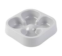 Nuelreva Dog Dishes to Slow down Eating, Anti-choking Safe Plastic Slow Feeder Dog Bowls, Four-Leaf Clovers Shaped Food Bow for Indoor Cat Pet Feeder