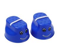 Nuelreva Plastic Walk Stilts Kids Jumping Balance Training Toy Potted Stilts 2PCS Blue