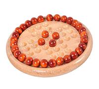 Nuelreva Wooden Ball Challenge Board Game Marble Chese for Fun Brain Teaser Leisure Christmas Party Game