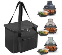 NUENSS-ROR Carrying Bag for Ninja Crispi Air Fryer FN101, Portable Outdoor Airfryer Travel Carrier Case Bag for Ninja Air Fryer, Air Fryer Waterproof Carrying Bags with Aluminum foil Lining