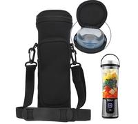 NUENSS-ROR Carrying Sleeve for Ninja BC151 Blast Portable Blender with Lid, Flip Portable Blender Travel Insulated Sleeve with Adjustable Crossbody Strap and Pocket (Black)