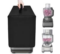 NUENSS-ROR Food Processor Cover for Ninja, Heavy Duty Waterproof Dustproof Food Processor Protective Cover Case for Ninja Food Processors Plus 9-Cup, BN601/XL 12-Cup, NF701 (Black)