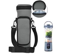NUENSS-ROR Portable Blender Carrying Case with Lid for Ninja BC151 Series, Flip Portable Blender Travel Insulated Sleeve with Adjustable Crossbody Strap and Accessory Pocket (Grey)