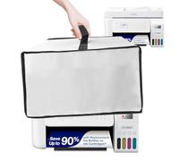 NUENSS-ROR Printer Dust Cover for Epson EcoTank ET-4800, Heavy-Duty 600D Nylon Printer Protector - Waterproof Anti-Static Dustproof Printer Cover Case (15×15.8×9.8in) (Silver)