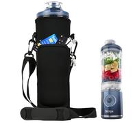 NUENSS-ROR Storage Bag Sleeve for Ninja Blast Max Blender 22oz, Black | Blast Max Blender Sleeve for Ninja Blender BC251NV BC251IV BC251GY BC251MT BC251PK BC251LD 22 Oz, Strap and Accessory Pocket