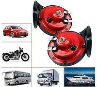 NUENUN 2 pcs 300 DB Super Loud Train Horn for Truck Train Boat Car Air Electric Snail Single Horn, 12v Waterproof Double Horn Raging Sound Raging Sound for Car Motorcycle
