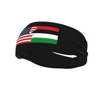 Nuer White Army Flag and America Headbands Men Women Non Slip Wicking Sports Sweatband for Gym Basketball Yoga Hairbands