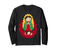 Nuestra Señora de Guadalupe Cartoon Our Lady of Guadalupe Long Sleeve T-Shirt
