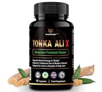 NuetonHealth Tonka Ali X - Premium Malaysian Root Extract for Daily Energy & Wellness - Plant-Based Daily Support - 60 Vegan Capsules