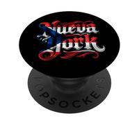 Nueva York Puerto Rico Tattoo Style Text Design PopSockets Adhesive PopGrip