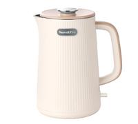 Nueve&Five 1.7L Electric Kettle,Double Wall Electric Tea Kettle,Auto Shut Off,1200W Hot Water Kettle Electric or 304 Stainless Steel-White