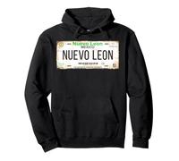 Nuevo León Monterrey Mexico License Plate Vacation Beach Pullover Hoodie