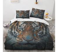 NUEYSP Double Duvet Cover Full Moon Duvet Cover with Zipper Closure Microfiber Soft Breathable Double Bedding Set + 2 Matching Pillowcases, for Adults Teenagers
