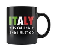 Nufar Italy Gift. Italy Mug. Italy Vacation Mug. Travel Gift. Traveling Gift. Italian Mug. Italian Gift. Italy Is Calling And I Must Go,11 Oz Ceramic Mug,de18maA43