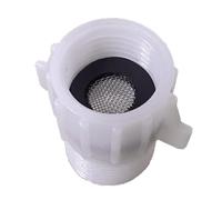 NUFLUSH 1/2-Inch Female Pipe Adapter to 7/8-Inch Male - White ABS Plumbing Connector Fitting, NPT Thread, Lightweight Durable Adapter for Water & Air Pipes