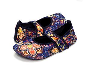 Nufoot Futsole Women's Soft-Sided Shoes for Indoors/Outdoors, Foldable & Flexible Footwear for Sport, Exercise, Yoga or Travel, Dance Shoes