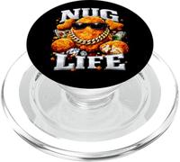 Nug Life Chicken Nugget Pun Bootleg Style Meme Dad Joke PopSockets PopGrip for MagSafe