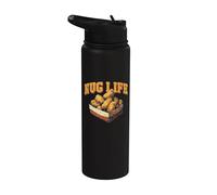 Nug Life - Funny Chicken Nuggets Lover Pun Stainless Steel Insulated Water Bottle