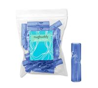 Nugbuddy Glass Tips for Joints - Reusable Glass Rolling Tips - Mouthpiece Filter Crutch Fits in Rolling Machines - Pack of 20, Blue