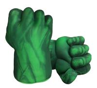 NuGeriAZ Superhero Hands Gloves Superhero Toy Fists Kids Soft Plush Superhero Costume Accessories Superhero Costumes Gloves Cosplay for Boy Girl Christmas Halloween Birthday Gift (Green)