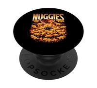 NUGGIES Dinosaur Chicken Nuggets Funny PopSockets Adhesive PopGrip