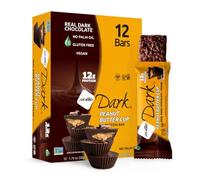 NuGo Dark Nutrition Protein Bars Chocolate Peanut Butter Cup- Pack of 12