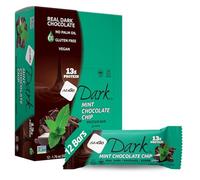 NuGo Dark Nutrition Protein Dairy Free Non GMO Vegan Bars Coconut 50g - Pack of 12 (Mint)