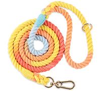 NUGUTIC Dog Leash, Handcrafted, Braided Rope, for Small, Medium and Large Dogs, 1.2 m, Rainbow