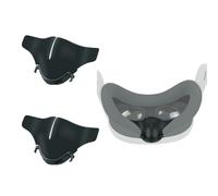 NUHFUFA 2 PCS VR Headset Soft Nose Pad Fits for Quest 3, Anti-Leakage Light Protective Nose Guard Silicone Blackout Cover Cushion VR Accessories