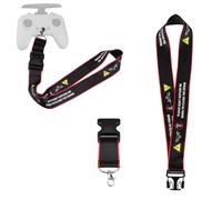 NUHFUFA Neck Lanyard with Metal Clip Compatible with DJI FPV Remote Controller 3/2, Nylon Braided Shoulder Neck Lanyard Strap with Flight Safety Warning Slogan Remote Control Accessories