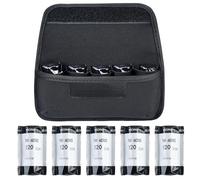NUHFUFA Portable 120 Medium Format Camera Film Storage Pouch, Film Cartridge Container Bag and Spools for 5 Rolls(NO-Films)