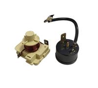 NUHFUFA Replacement Original QD110H QL2-6.0 Refrigerator Starter+Round Protector, Compressor Heavy Duty Starter Protector for Various Kind of Refrigerator/Freezer Accessories