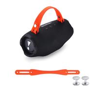 NUHFUFA Silicone Hand Strap for JBL Xtreme 5/4/3/2 Speaker, Portable Carrying Strap with Aluminium Screws Anti-Slip and Skin-Friendly(Orange)