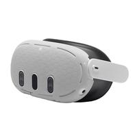 NUHFUFA Silicone Protective Cover for Quest 3, VR Headset Protective Shell VR Accessories Anti-Dust Anti-Scratch Compatible with Quest 3 Front Headset(White)